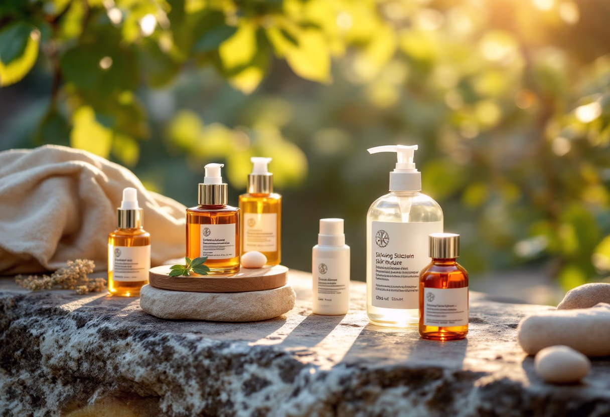 image of skincare products (for a pharmacy)